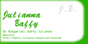 julianna baffy business card